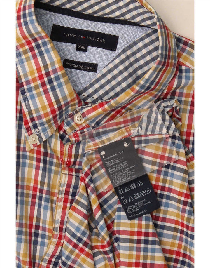 Tommy Hilfiger Mens Shirt 2XL Multicoloured Check Cotton