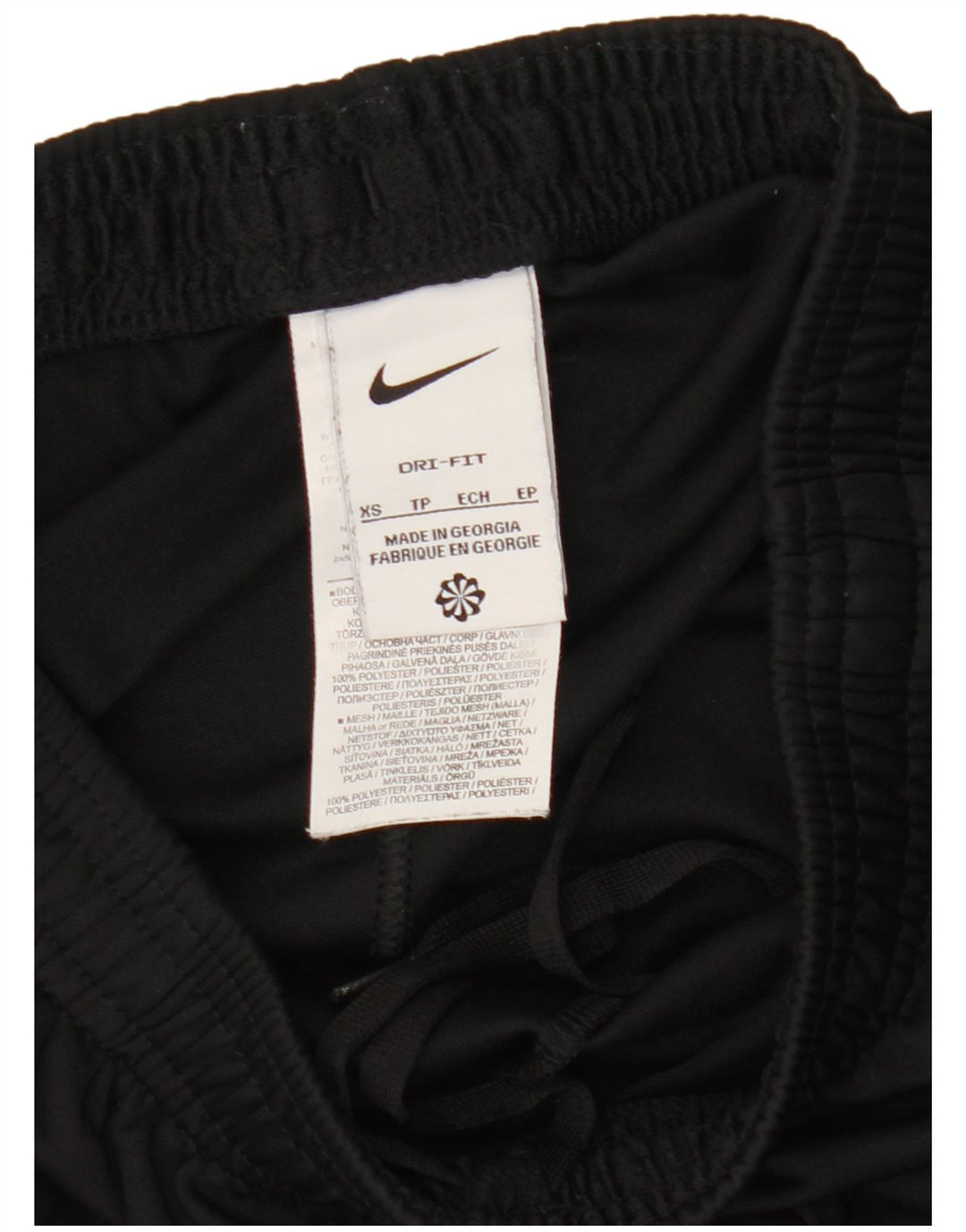 Nike Womens Dri Fit Tracksuit Trousers UK 6 XS  Black Polyester