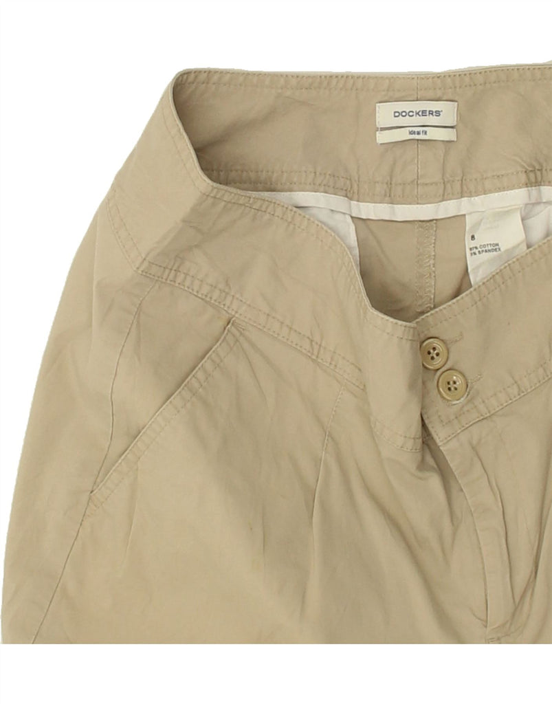 DOCKERS Womens Chino Shorts US 8 Medium W30 Beige Cotton | Vintage Dockers | Thrift | Second-Hand Dockers | Used Clothing | Messina Hembry 