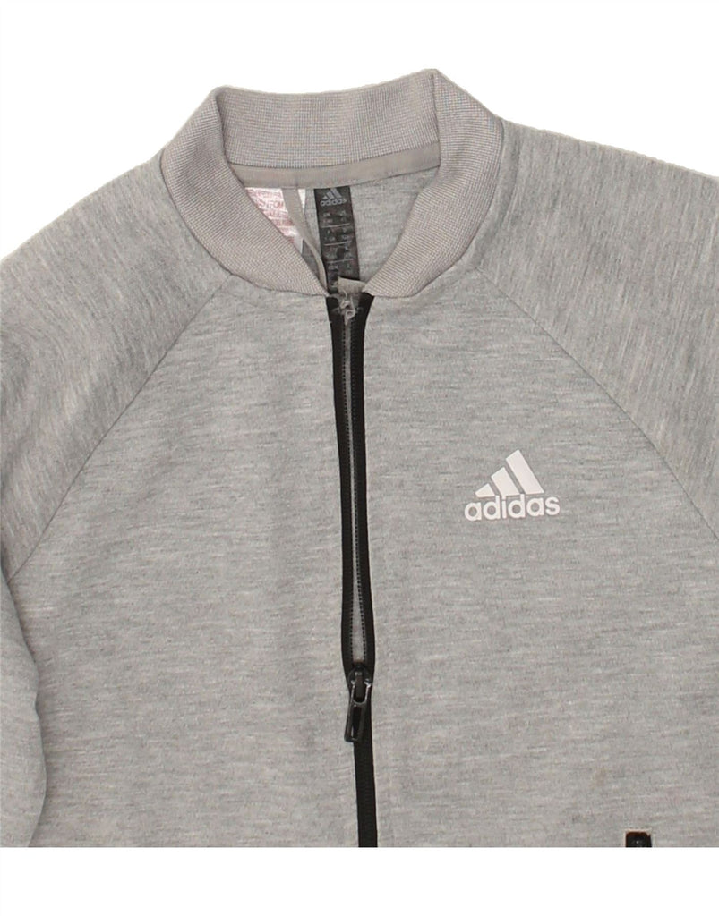 ADIDAS Boys Tracksuit Top Jacket 7-8 Years Grey | Vintage Adidas | Thrift | Second-Hand Adidas | Used Clothing | Messina Hembry 