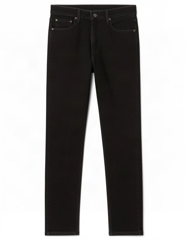 Levi's Mens Slim Tapered Jeans W30 L32 Black Cotton