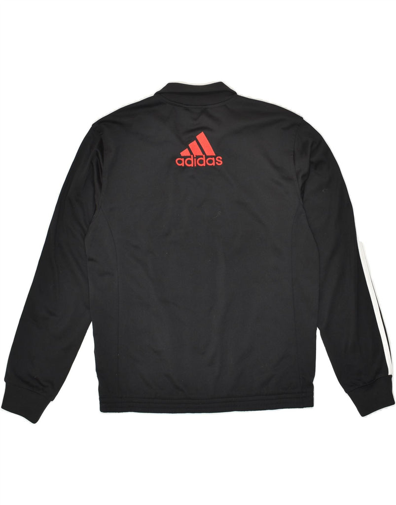 ADIDAS Boys Graphic Tracksuit Top Jacket 13-14 Years Black Colourblock | Vintage Adidas | Thrift | Second-Hand Adidas | Used Clothing | Messina Hembry 