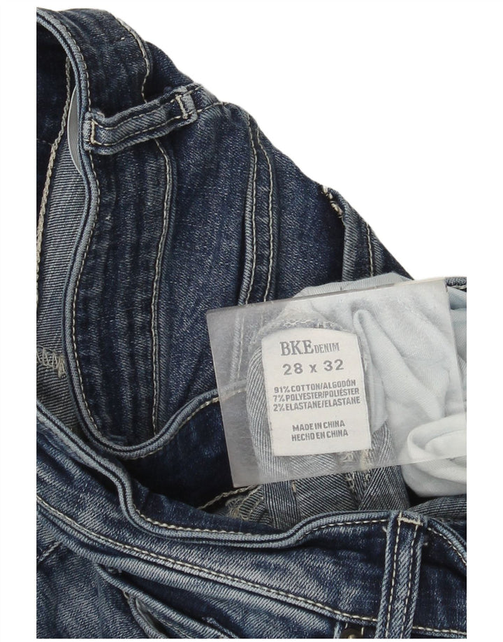 BKE Womens Payton Straight Jeans W28 L32 Blue Cotton