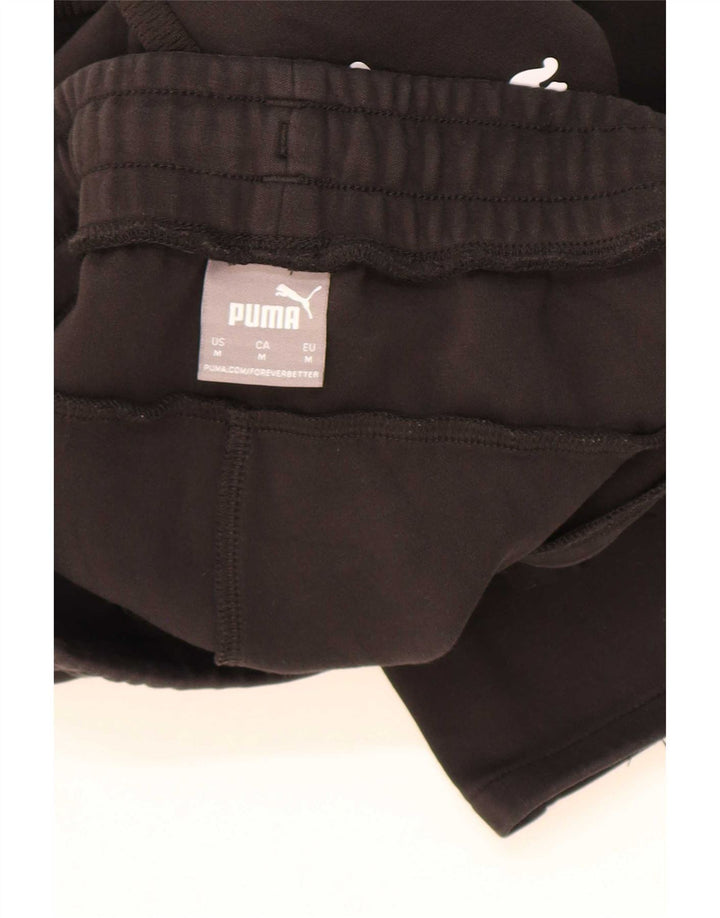Puma Mens Tracksuit Trousers Medium Black Cotton