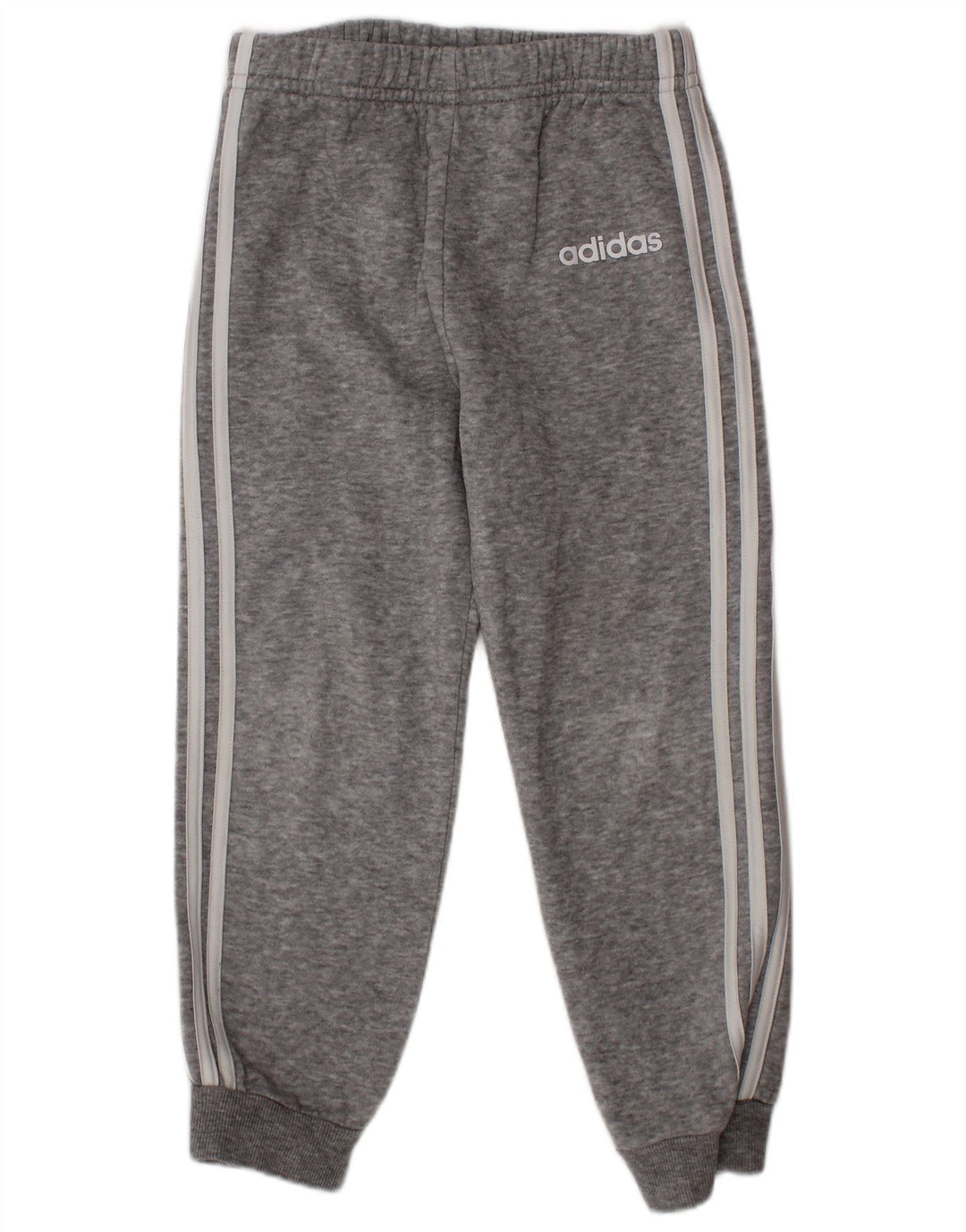 ADIDAS Boys Graphic Tracksuit Trousers Joggers 3-4 Years  Grey Cotton