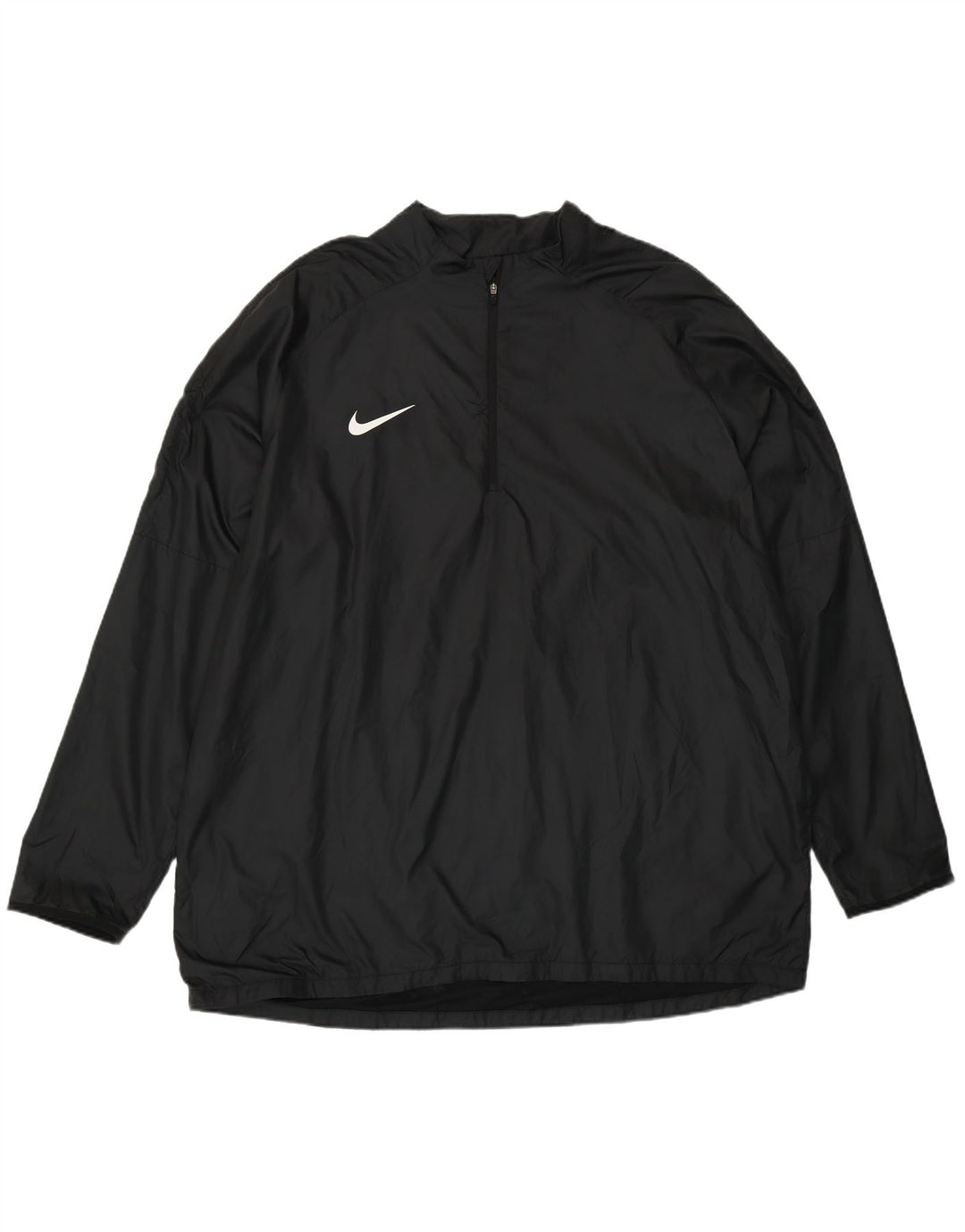 Nike Mens Pullover Tracksuit Top Jacket 2XL Black Polyester