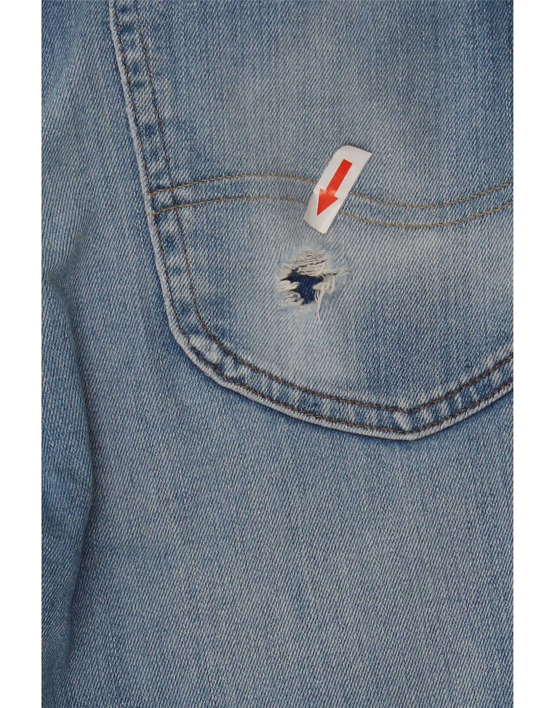 Lee Mens Luke Straight Jeans W31 L29 Blue Cotton