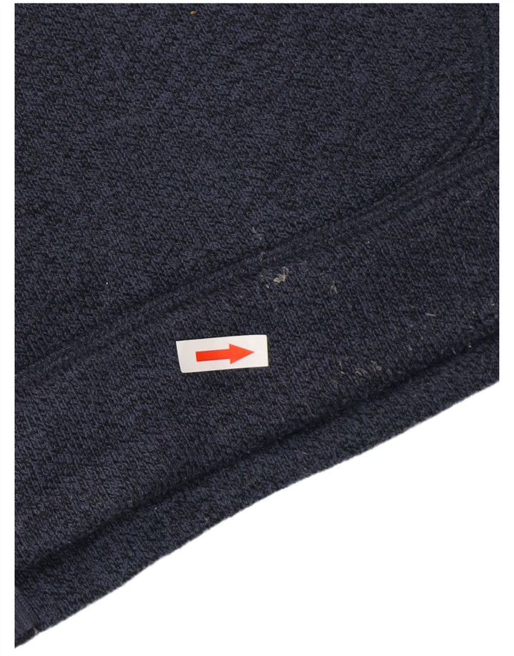 WEIRD FISH Mens Tracksuit Top Jacket Small Navy Blue Polyester