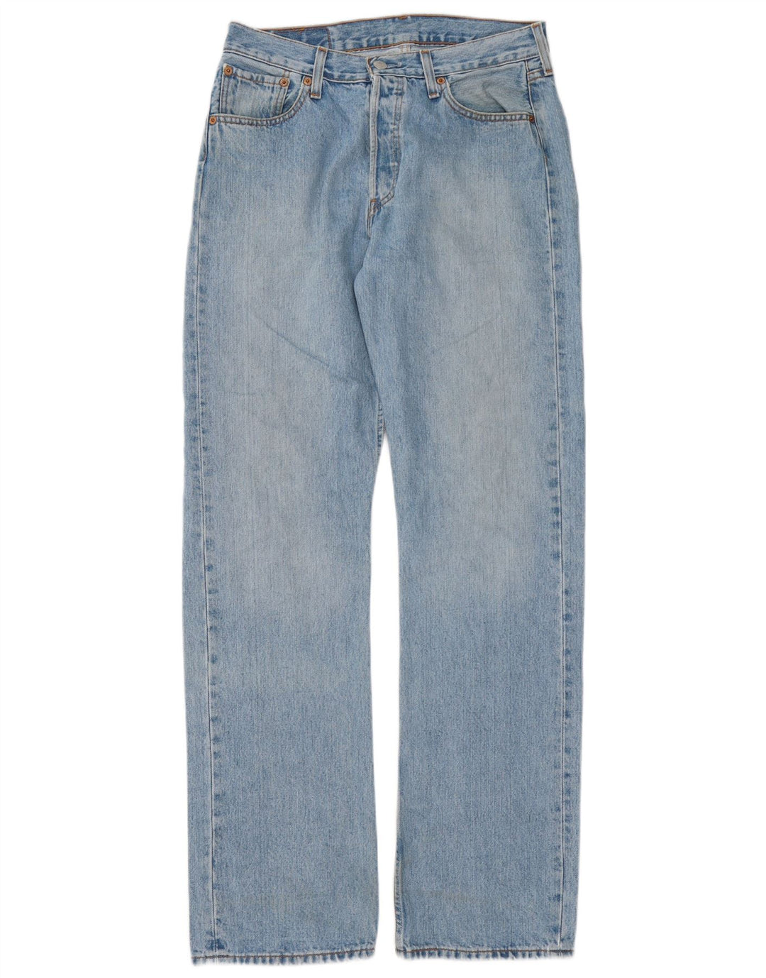 Levi's Mens 501 Straight Jeans W30 L34 Blue Cotton