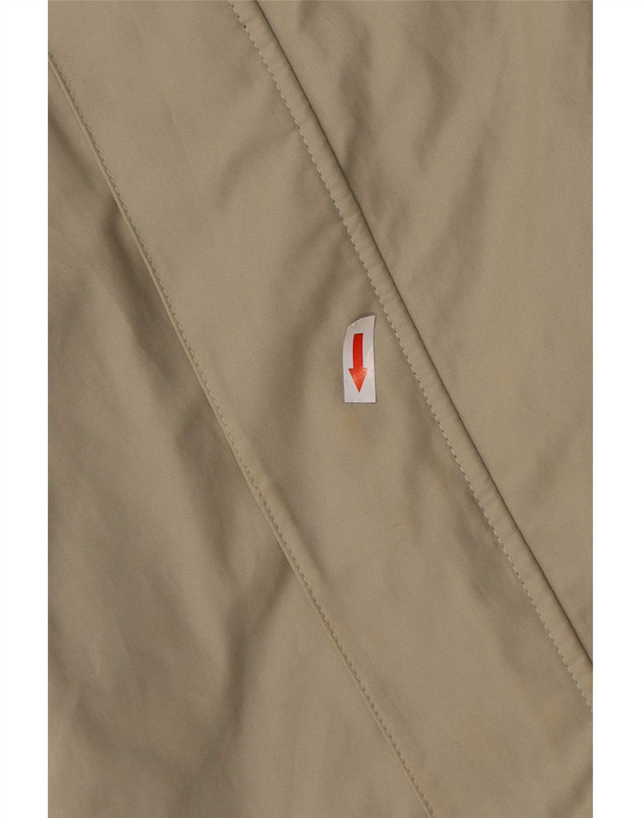 Marks & Spencer Mens Bomber Jacket UK 40 Large Khaki Cotton