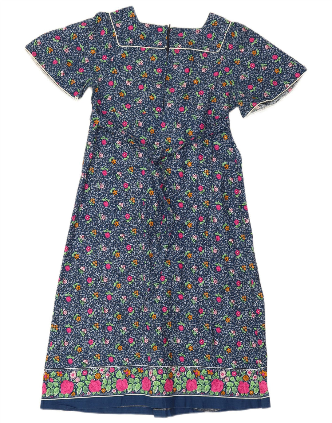 Nuova Moda Womens Maxi Dress IT 44 Medium Blue Floral