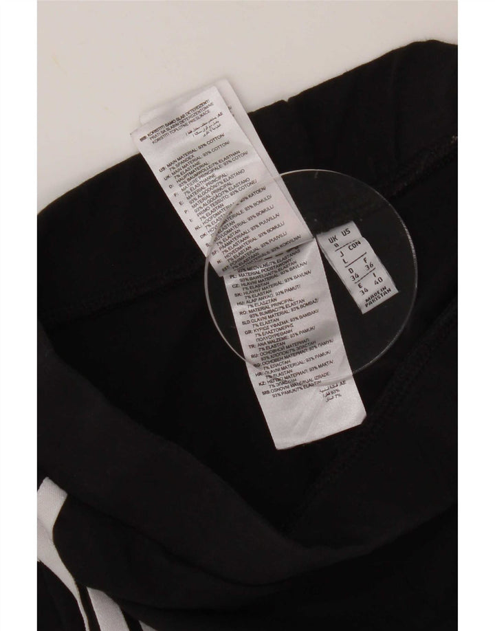 Adidas Womens Leggings UK 8 Small Black Cotton