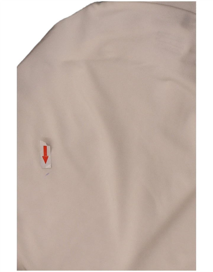 Nike Mens Dri Fit Zip Neck Slim Pullover Tracksuit Top Small White