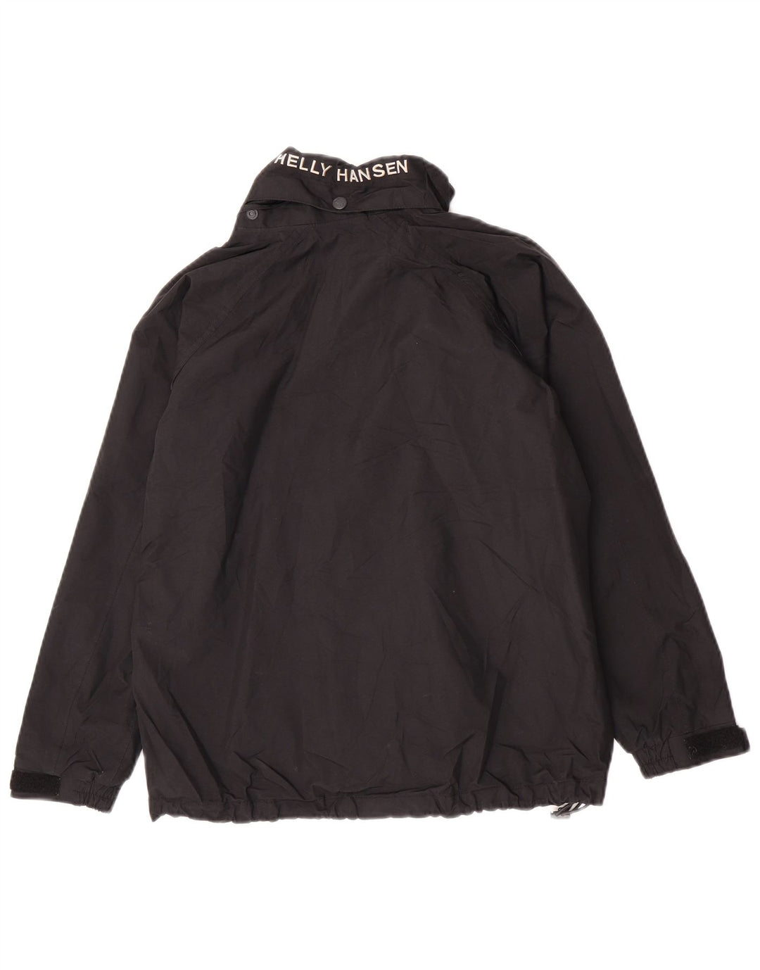 Helly Hansen Boys Windbreaker Jacket 11-12 Years Black Polyester