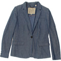 JACK WILLS Womens 1 Button Blazer Jacket UK 10 Small Navy Blue Spotted Vintage Jack Wills and Second-Hand Jack Wills from Messina Hembry 