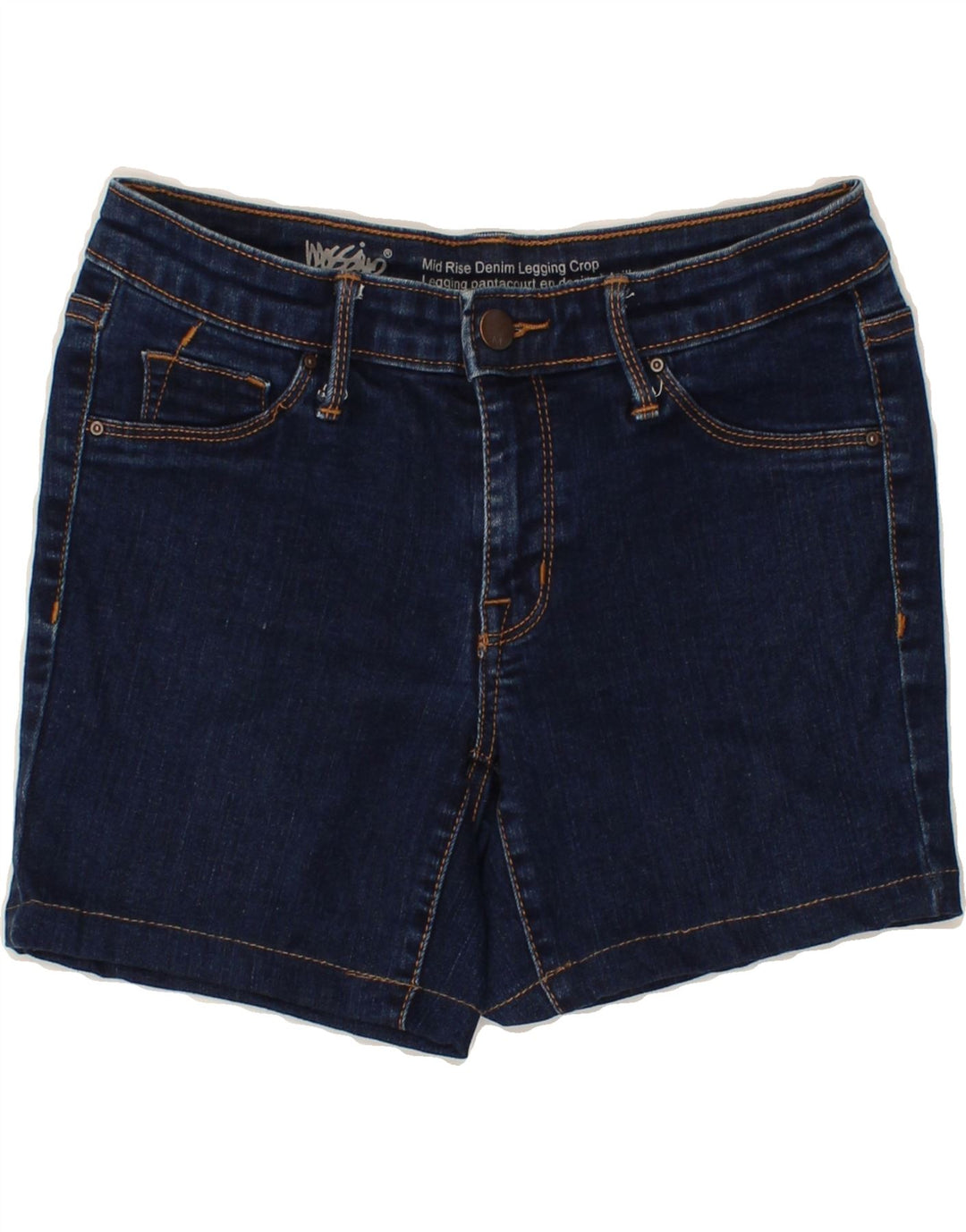 MOSSIMO Womens Mid Rise Denim Shorts US 4 Small W27  Blue Cotton Vintage Mossimo and Second-Hand Mossimo from Messina Hembry 
