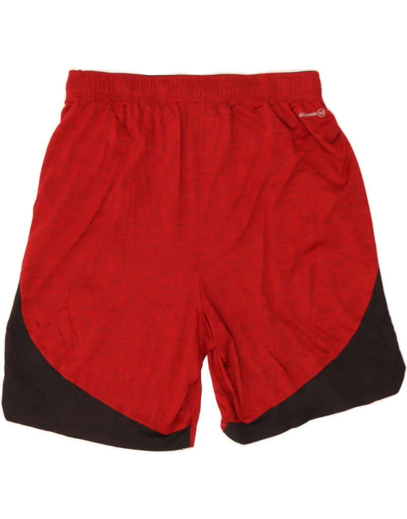 RUSSELL ATHLETIC Mens Dri-Power Sport Shorts Medium Red Colourblock Vintage Russell Athletic and Second-Hand Russell Athletic from Messina Hembry 