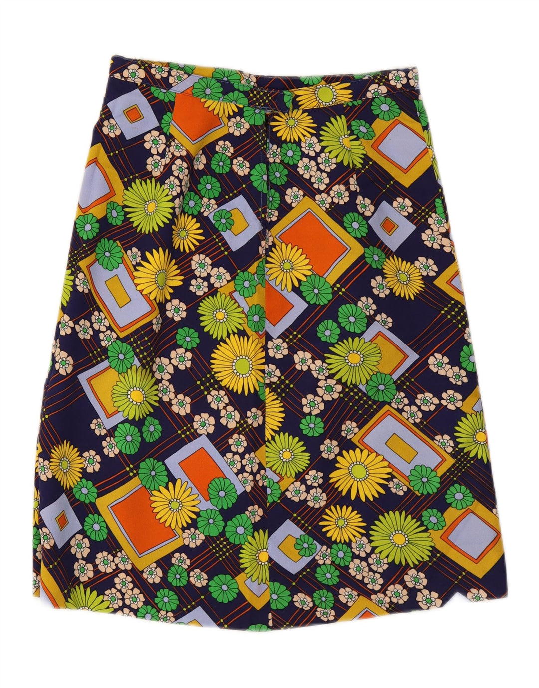 VINTAGE Womens A-Line Skirt W29 Medium Multicoloured Floral