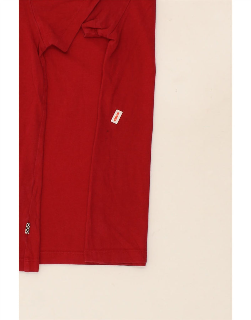 VANS Womens Graphic T-Shirt Top UK 10 Small Red Cotton Vintage Vans and Second-Hand Vans from Messina Hembry 