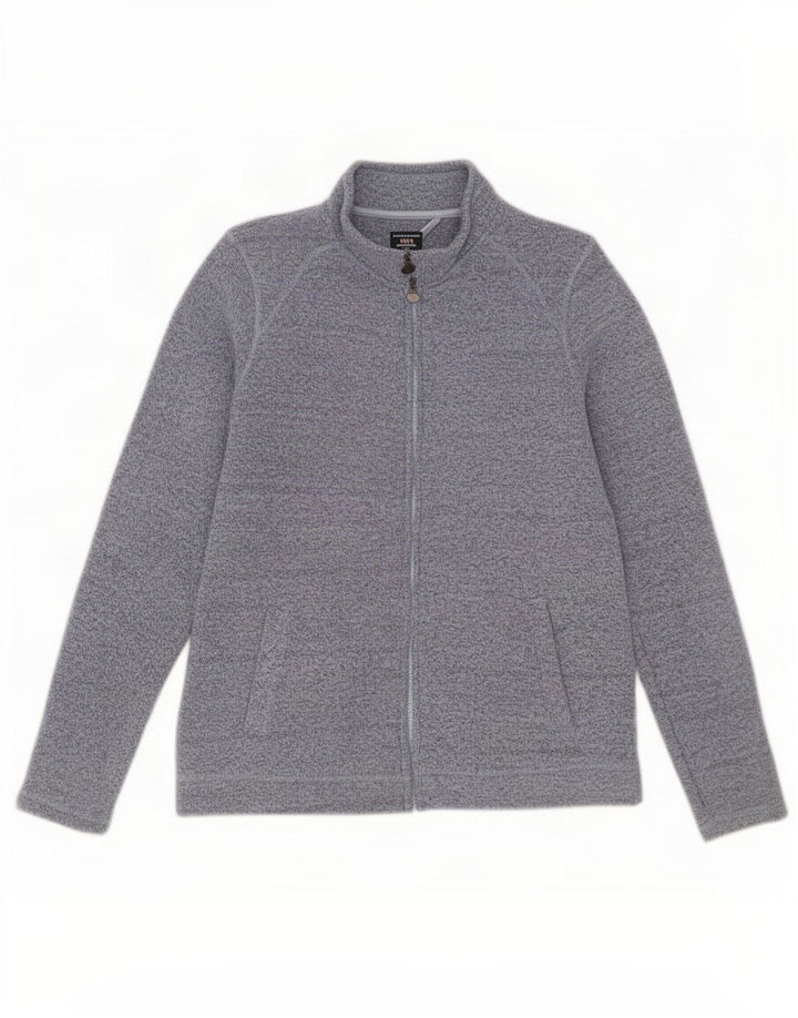 Weird Fish Womens Tracksuit Top Jacket UK 12 Medium Blue Flecked Polyester