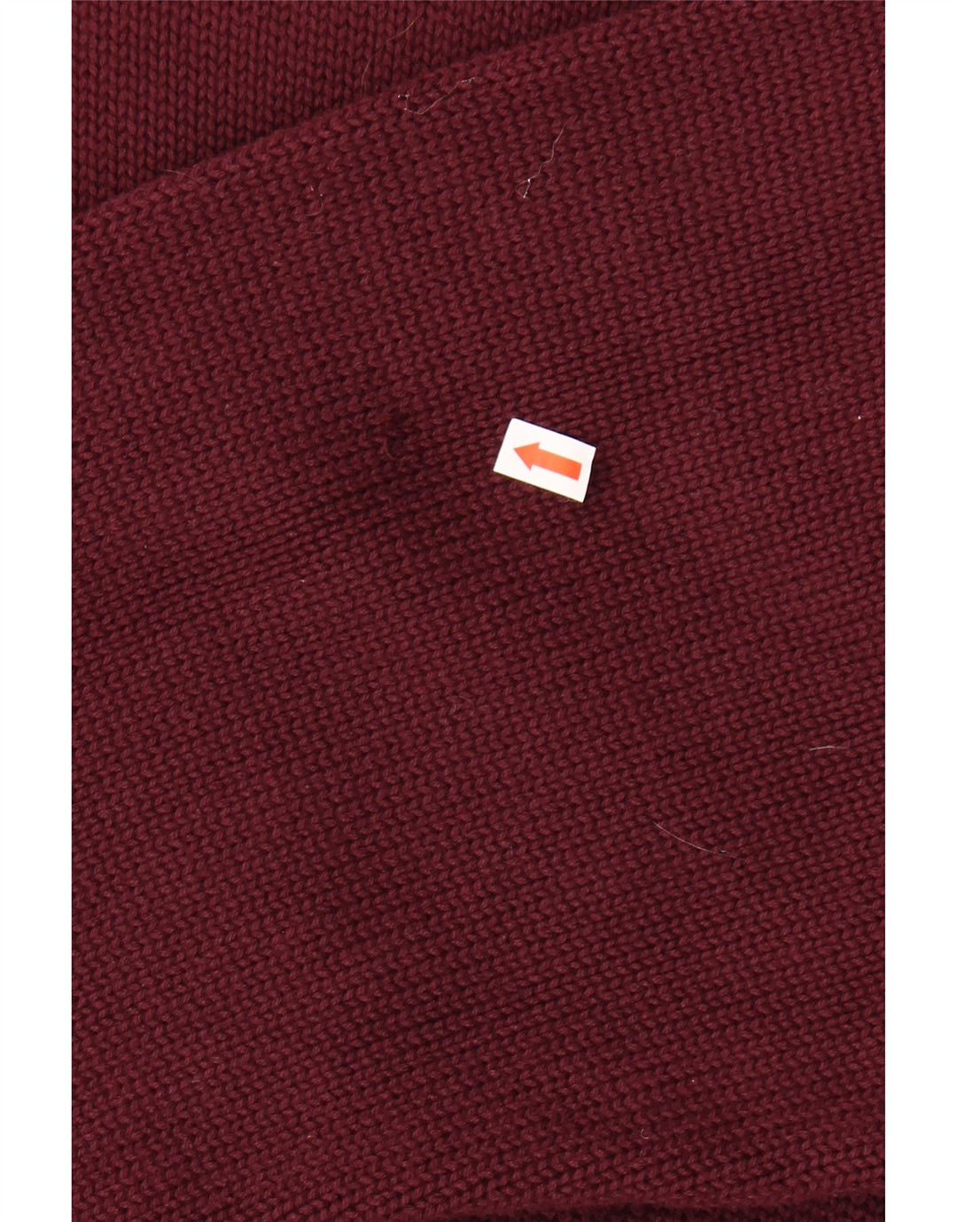 TOMMY HILFIGER Mens V-Neck Jumper Sweater XL Burgundy Cotton