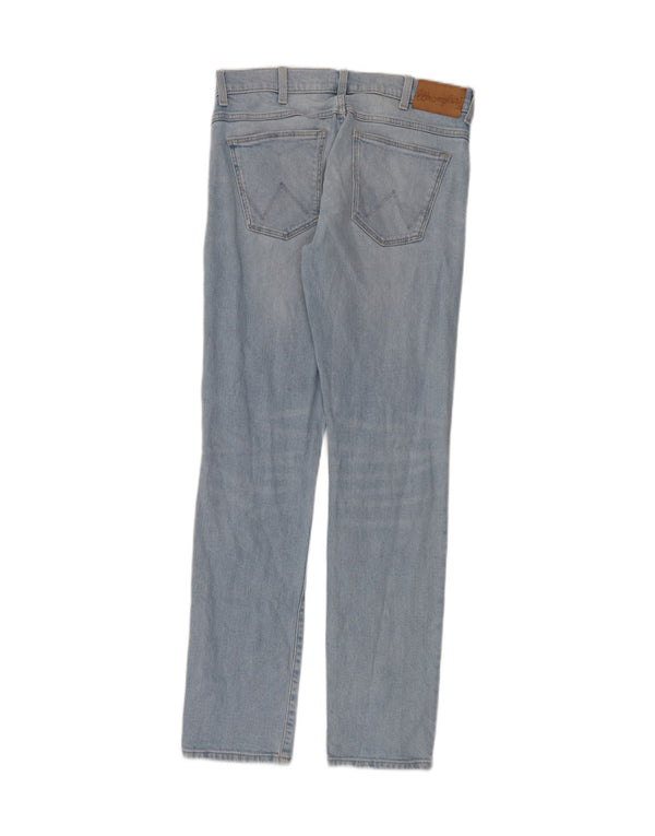 Wrangler Womens Larston Tapered Slim Jeans W30 L34 Blue Cotton