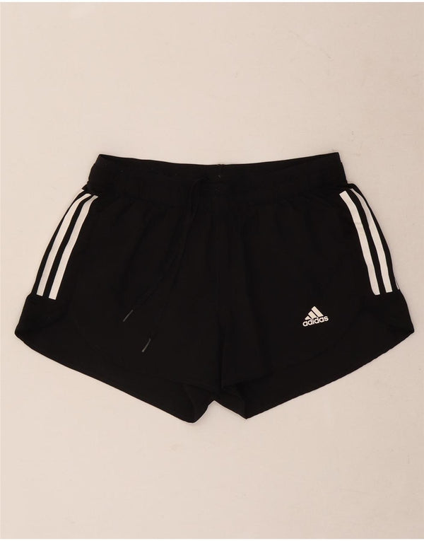 Adidas Womens Aeroready Sport Shorts UK 10 Small Black Polyester