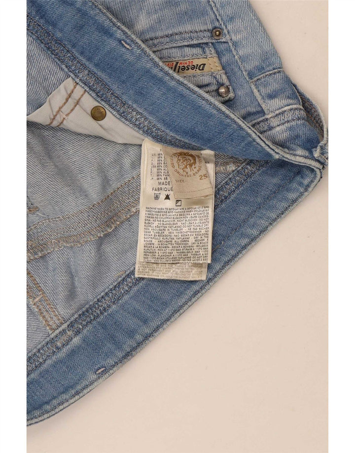 Diesel Womens Lowky Slim Jeans W25 L30 Blue Cotton