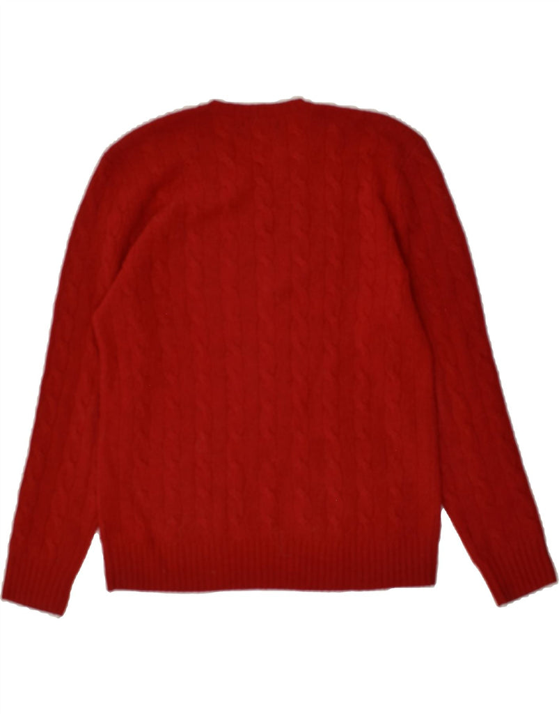 POLO RALPH LAUREN Mens Crew Neck Jumper Sweater Small Red | Vintage Polo Ralph Lauren | Thrift | Second-Hand Polo Ralph Lauren | Used Clothing | Messina Hembry 