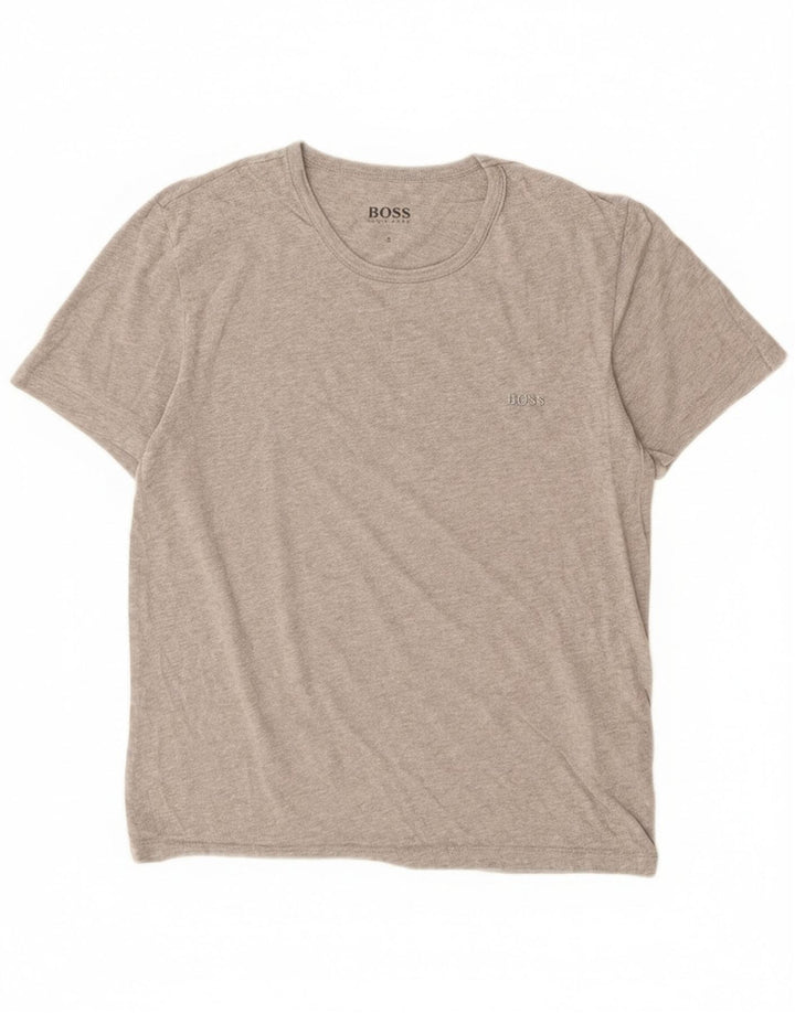 Hugo Boss Mens T-Shirt Top Small Grey Cotton