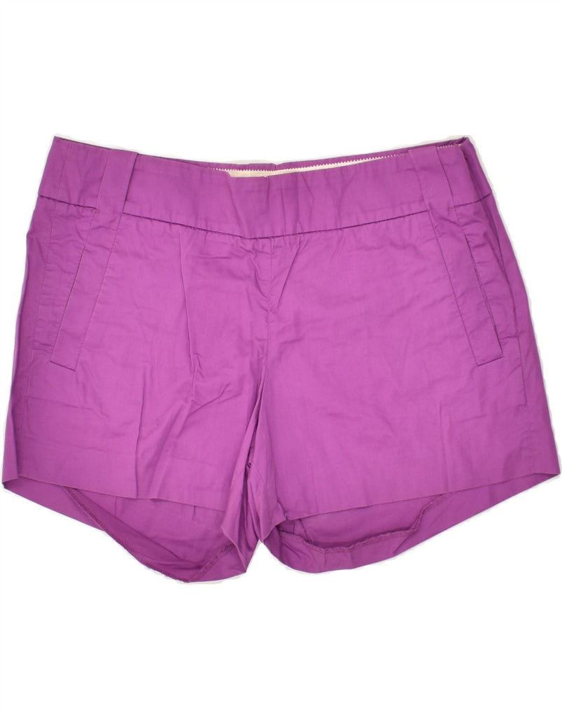 J. CREW Womens Chino Shorts US 6 Medium W30  Purple Cotton | Vintage J. Crew | Thrift | Second-Hand J. Crew | Used Clothing | Messina Hembry 