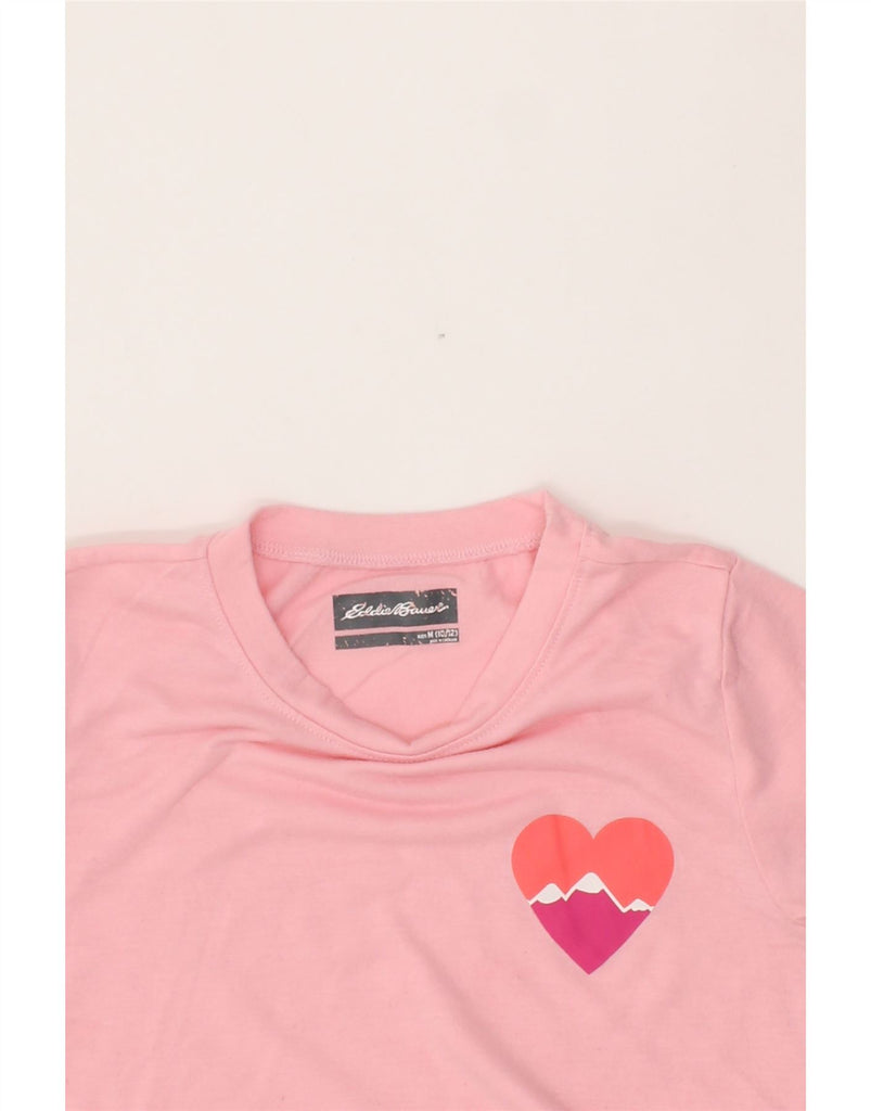 EDDIE BAUER Girls T-Shirt Top 10-11 Years Medium Pink Vintage Eddie Bauer and Second-Hand Eddie Bauer from Messina Hembry 