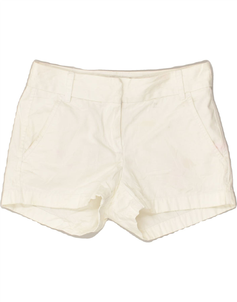 J. CREW Womens Chino Shorts US 0 XS W28  Off White Cotton | Vintage J. Crew | Thrift | Second-Hand J. Crew | Used Clothing | Messina Hembry 