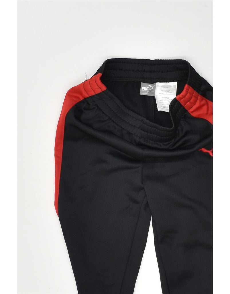 PUMA Boys Tracksuit Trousers 5-6 Years Black Polyester | Vintage Puma | Thrift | Second-Hand Puma | Used Clothing | Messina Hembry 