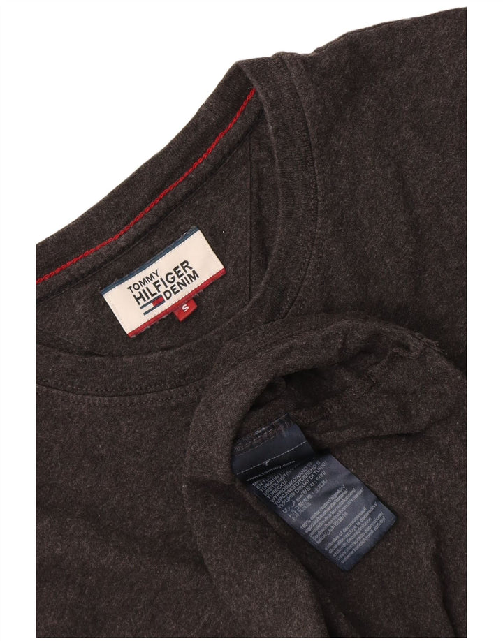 Tommy Hilfiger Mens T-Shirt Top Small Grey Cotton