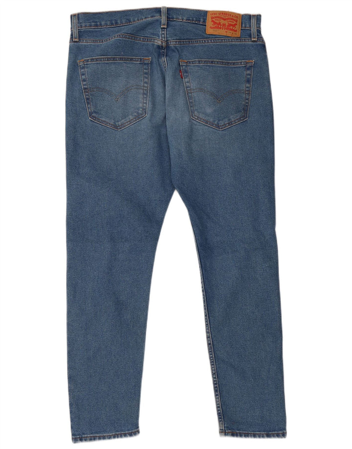 Levi's Womens 512 Tapered Slim Jeans W34 L30 Blue Cotton