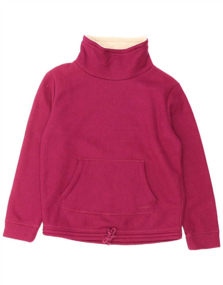 Weird Fish Womens Sherpa Sweatshirt Jumper UK 12 Medium Pink Polyester