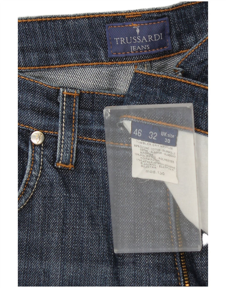 TRUSSARDI Womens Straight Jeans W30 L31 Blue Cotton