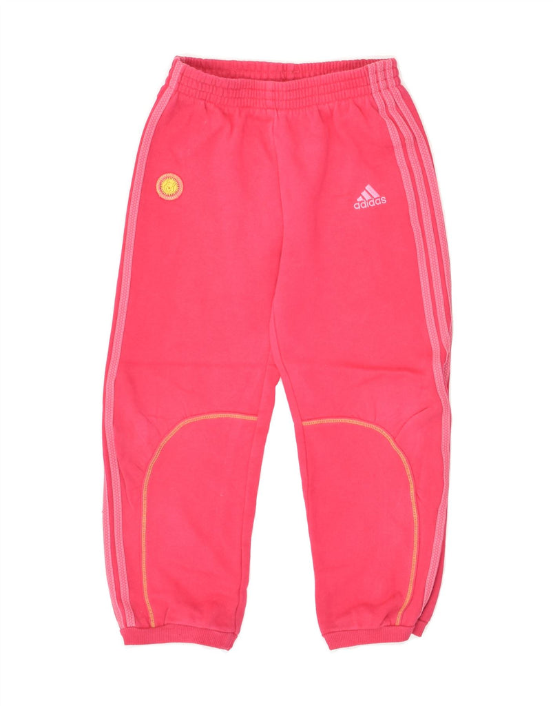 ADIDAS Girls Tracksuit Trousers Joggers 3-4 Years Pink Cotton | Vintage Adidas | Thrift | Second-Hand Adidas | Used Clothing | Messina Hembry 