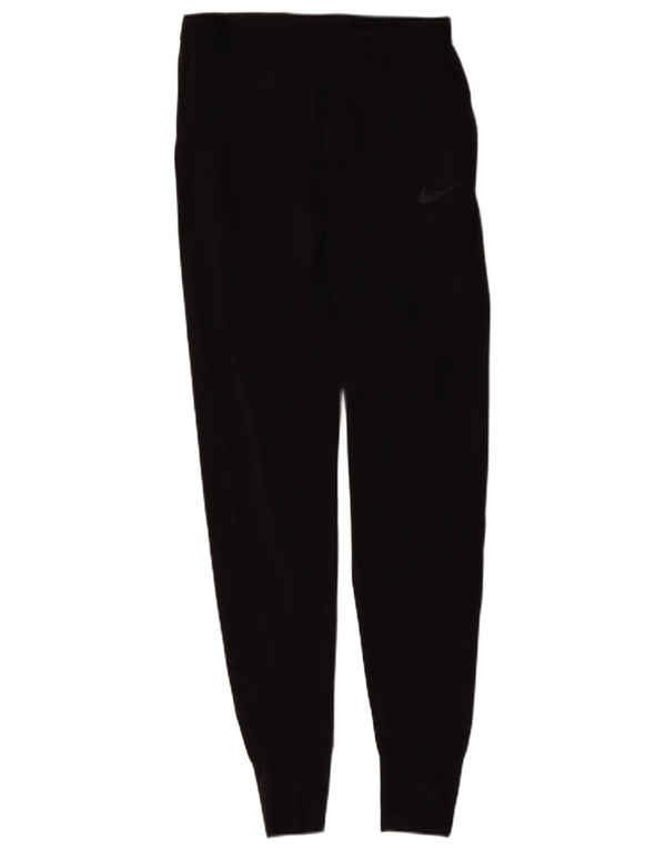 NIKE Womens Dri Fit Tracksuit Trousers UK 6 XS  Black Polyester