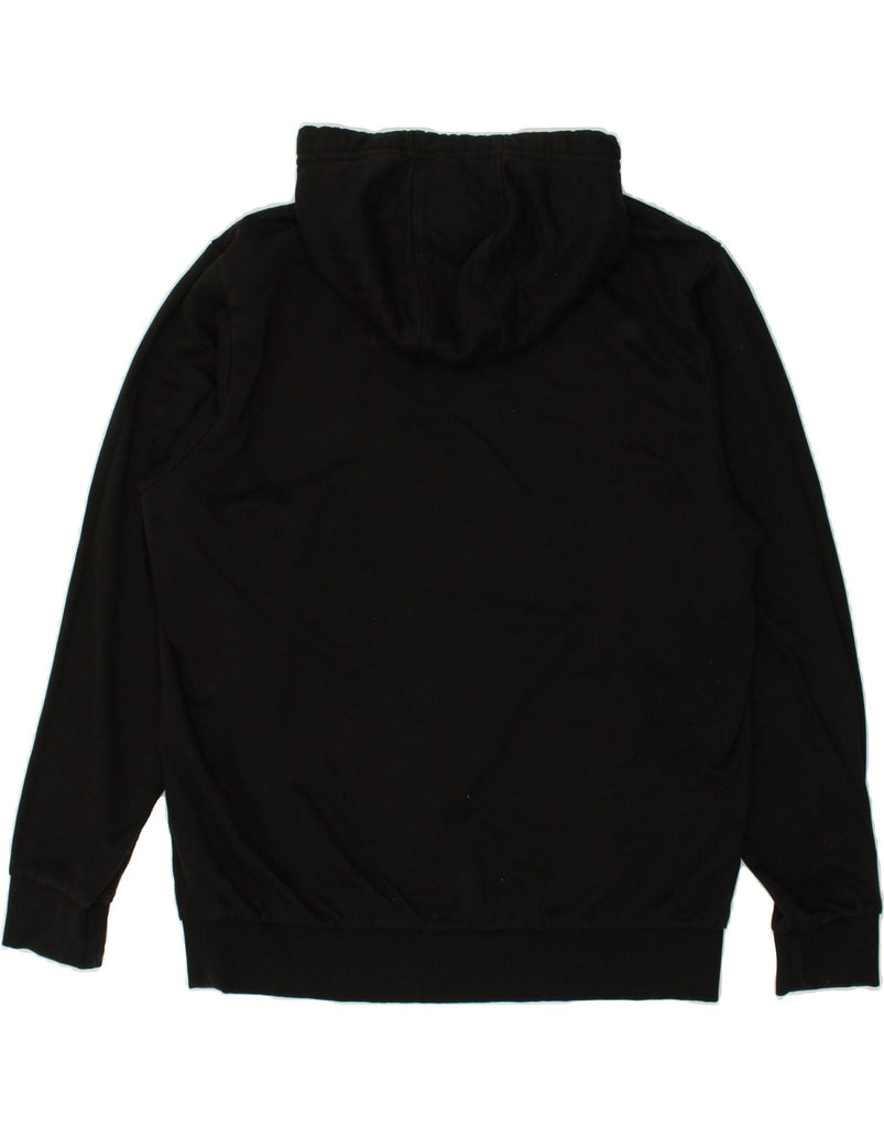 KAPPA Mens Graphic Hoodie Jumper XL Black Cotton | Vintage Kappa | Thrift | Second-Hand Kappa | Used Clothing | Messina Hembry 