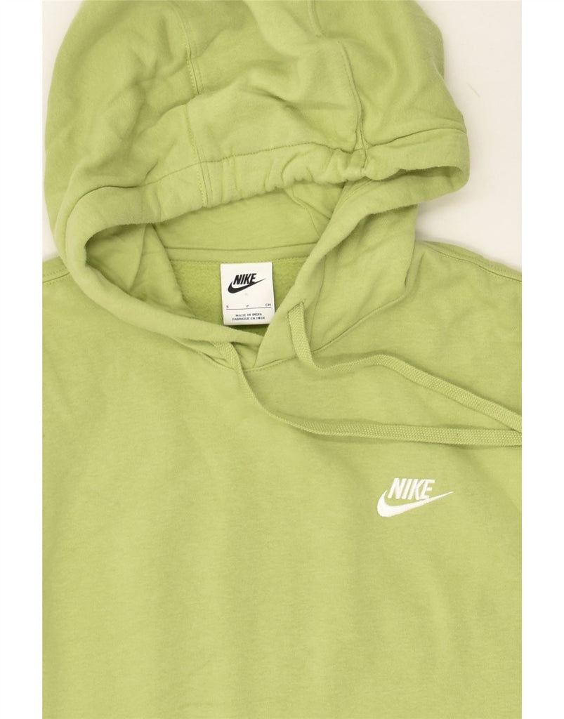 NIKE Womens Oversized Hoodie Jumper UK 10 Small Green Cotton | Vintage Nike | Thrift | Second-Hand Nike | Used Clothing | Messina Hembry 