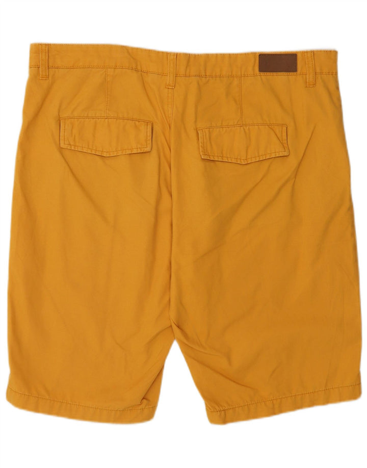 Dack's Mens Regular Fit Chino Shorts IT 52 XL W38 Yellow Cotton
