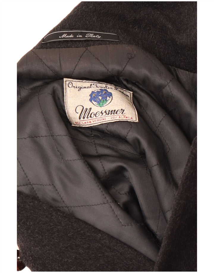 Moessmer Mens Overcoat IT 56 3XL Grey Wool