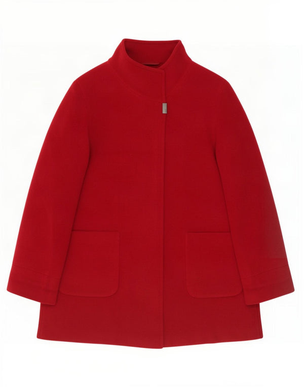 Basler Womens Overcoat UK 12 Medium Red Wool