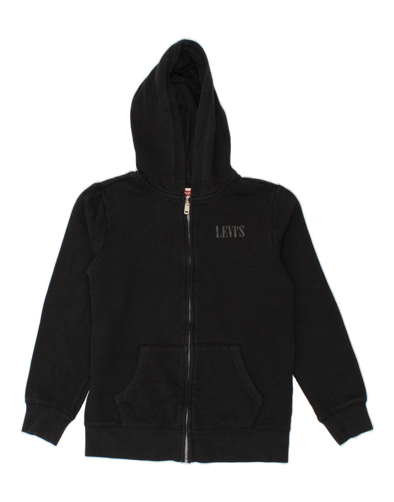 LEVI'S Boys Zip Hoodie Sweater 13-14 Years Black Cotton Vintage Levi's and Second-Hand Levi's from Messina Hembry 