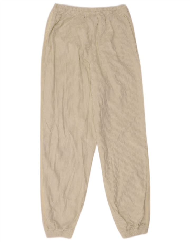 Adidas Womens Tracksuit Trousers Joggers UK 10 Small  White Polyester