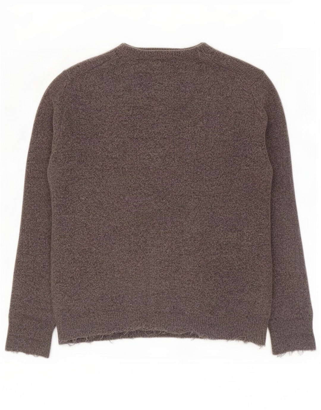 Barbour Mens Crew Neck Jumper Sweater Medium Grey Flecked Wool