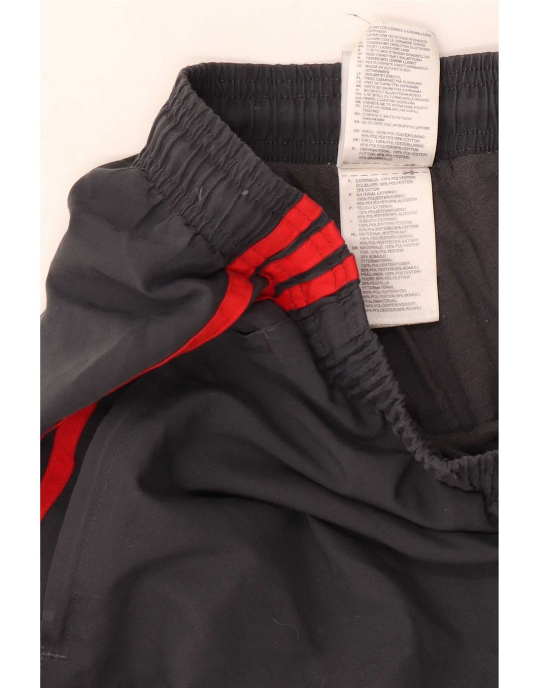 Adidas Mens Tracksuit Trousers Joggers Medium Grey Polyester