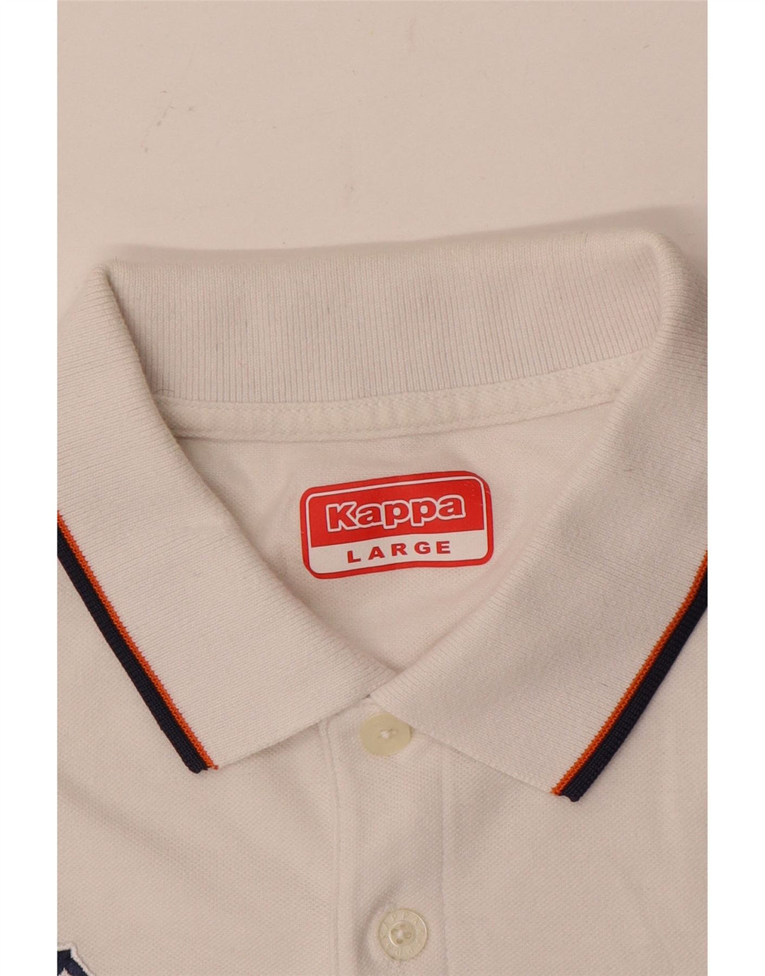 Kappa Mens Polo Shirt Large White